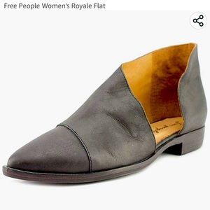Like New Free People Royale Flat Open Side Cutout Bootie